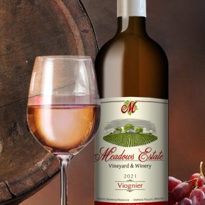 Oregon Voignier White Wine Meadows Estate Winery